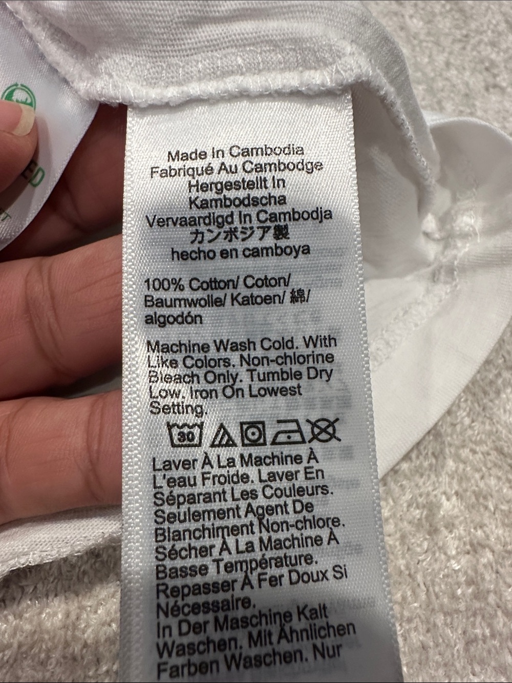 J. Crew White Slim Cotton Crewneck Tee - Picture 3 of 4